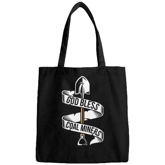 God Bless Coal Miners Christian Coal Miner Religious Bags
