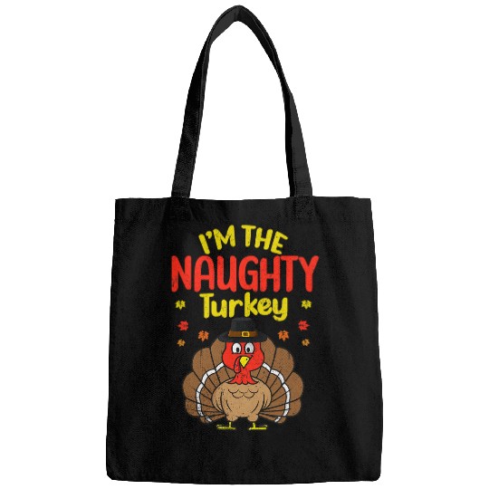 Lacrosse Gift Im the Naughty Turkey Happy Thanksgiving 2Autumn Fall Bags