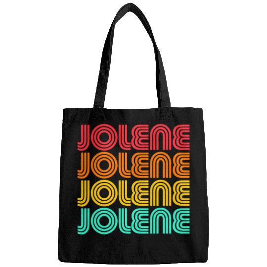 Jolene 2Retro vintages 70s 80s Rainbow Song Sunset Name Bags