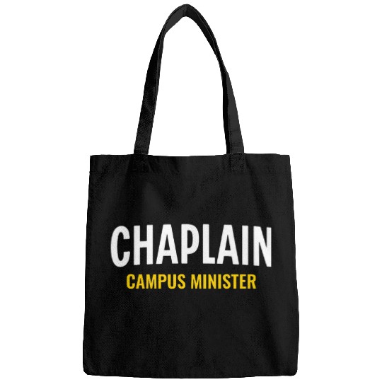 Chaplain Campus Minister Pastor White Yellow Bags