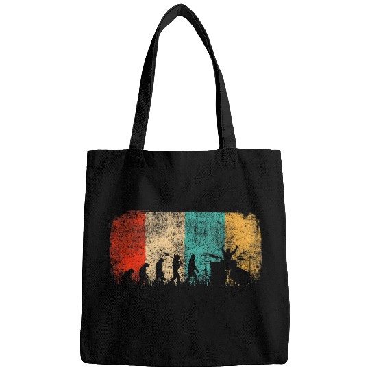 Funny Drummer Evolution vintages Musician Drums Music Pride Bags