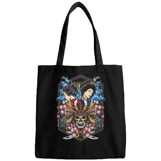 ghosts Samurai Lovely Geisha Waves Bags