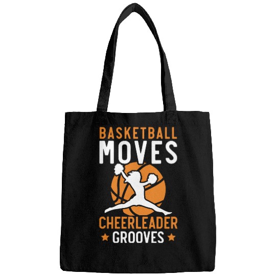 Basketball Cheerleader Basketball Cheering I Love Basketball Bags