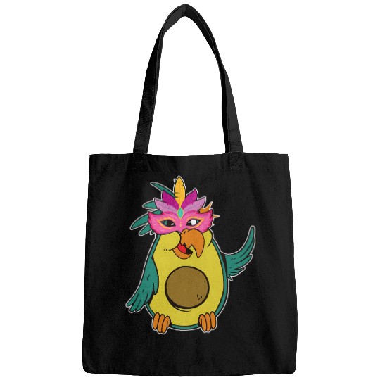 Mardi Gras Avocado Bird Parrot Bags