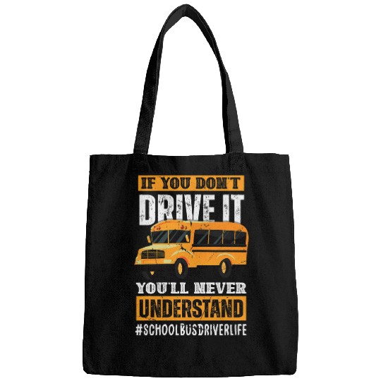 Funny Student School Bus Driver For Students Bags