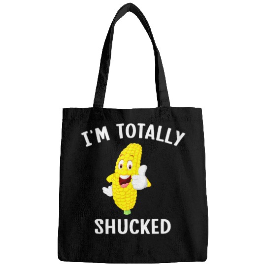 Lacrosse Gift Im Totally Shucked Funny Corn Lover Farmer Market Maize Bags