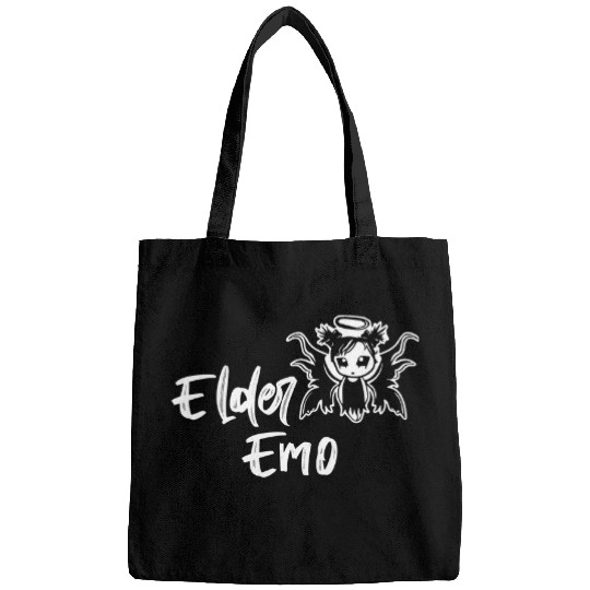 Elder Emo Funny Emo Music Fan Scene Alternative 90s Kids Pun Bags