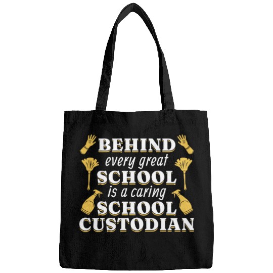 Caring School Custodian Janitor Bags