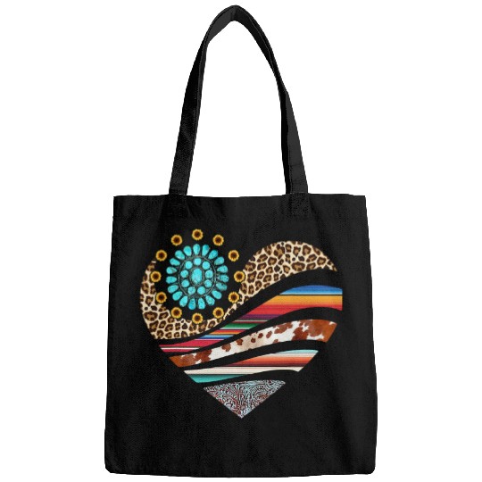 glJE Leopard Turquoise Sunflower Love Western Cowboy Cowgirl Bags