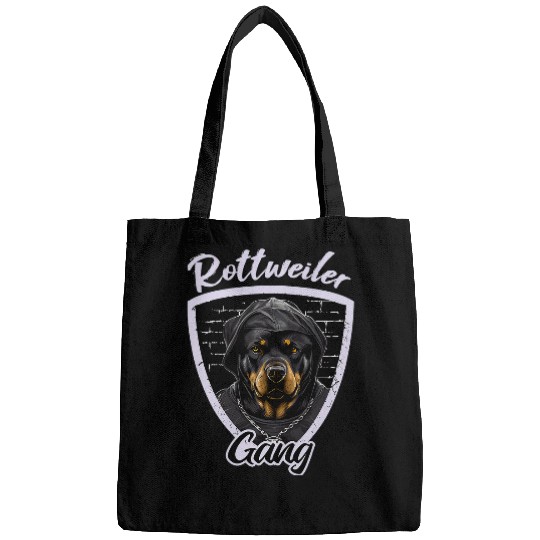 Dog Rottweiler Gang Gangster Dog Lover Hip Hop Bags