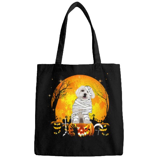 Dog Maltese Halloween s for Boys Kids Maltese Dog Mummy Pumpkin 429 Bags
