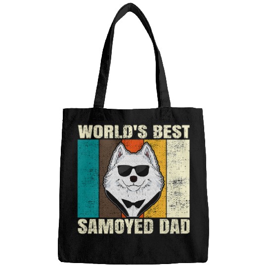 Dog Samoyed Worlds bests Samoyed dad Samoyed Bags