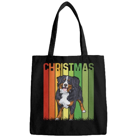 Christmas Retro Bernese Mountain Dog Group Matching xmass 587 Bags
