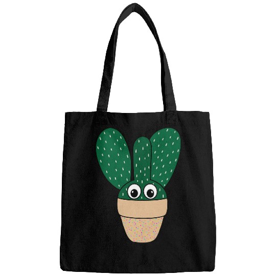 Bunny Ears Cactus In Dotted Terracotta Pot Bags