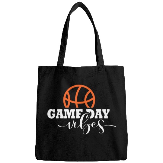 Basketball Game Day Vibes Saying Basketball Men Game Day Bags
