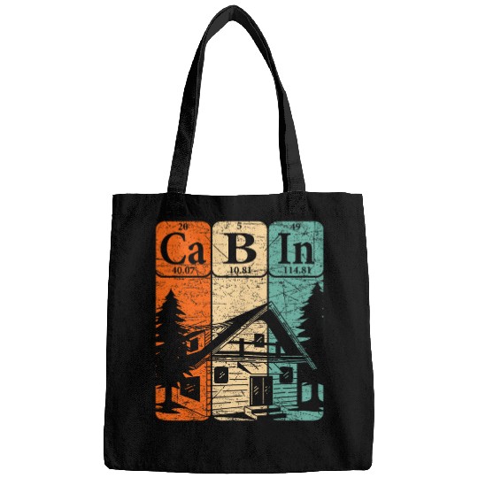 Cabin Periodic Table Elements Mountain House Cabin Camping Bags