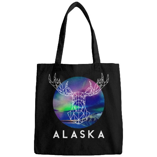 Lacrosse Gift North Pole Geometric Aurora Alaska Moose Bags