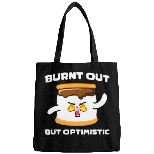 Burnt Out But Optimistic Smores Marshmallows Funny Smores Bags