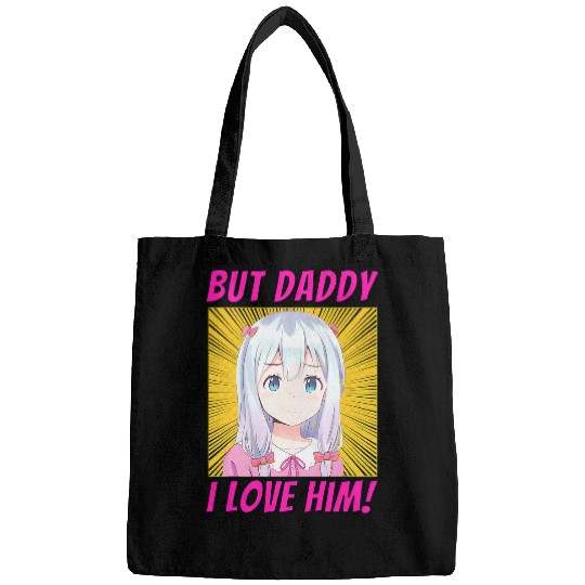 But Daddy I love Him Anime Comic Retro 90s Japanese Kawaii Bags