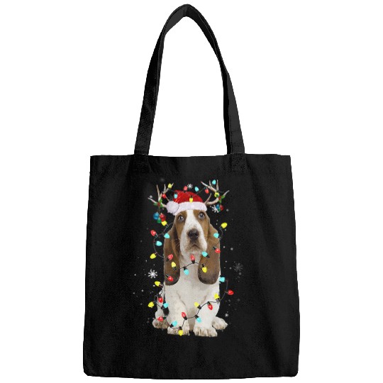 Dog Basset Hound Santa Basset Hound Reindeer Light Christmas103 Bags