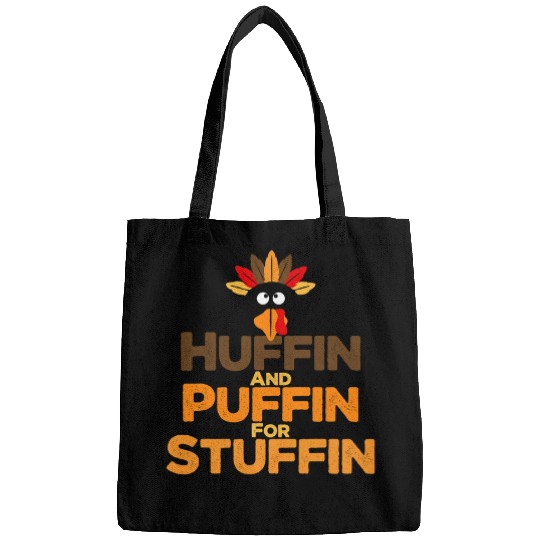 Thanksgiving Run Turkey Trot Huffin And Puffin For Stuffin Bags