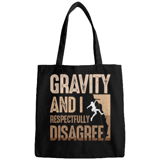Funny Rock Climbing Design For Men Women Boulderer Gym Walls Bags