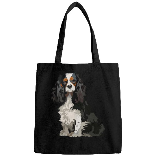 Cavalier King Charles Spaniel Gifts dog pop art t Bags