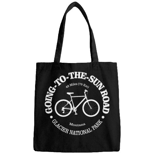 Going To The Sun Road Funny Biking Glacier National Park Bags