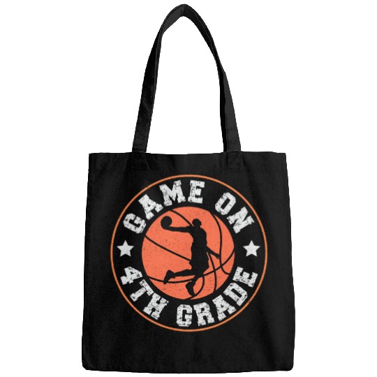 Game On 4th Grade Basketball Back To School Boy Girl Kids Bags
