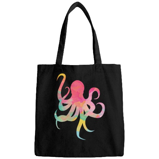Cute Colorful Octopuss Art Sea Life Bags
