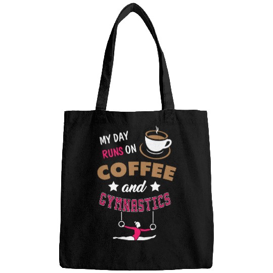 Funny Coffee Lover and Gymnastics Mom Gift Gymnast Mothers Bags