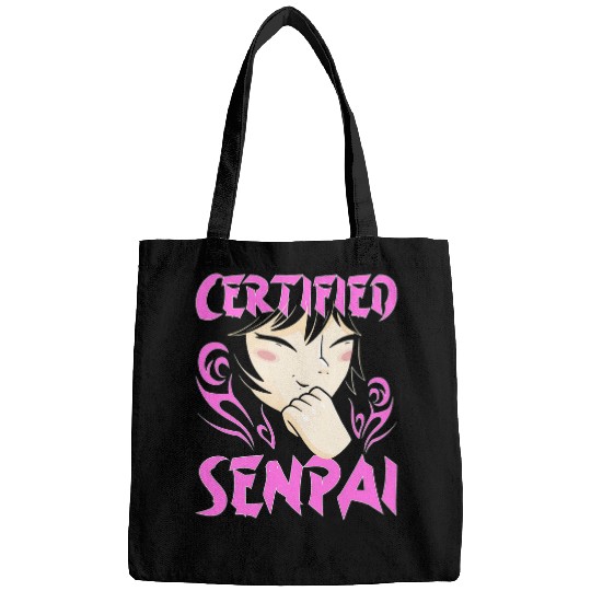 Certified Senpai For Anime Fan Bags