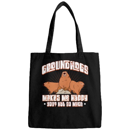 Lacrosse Gift Marmot Rodent Happy Groundhog Gift Bags