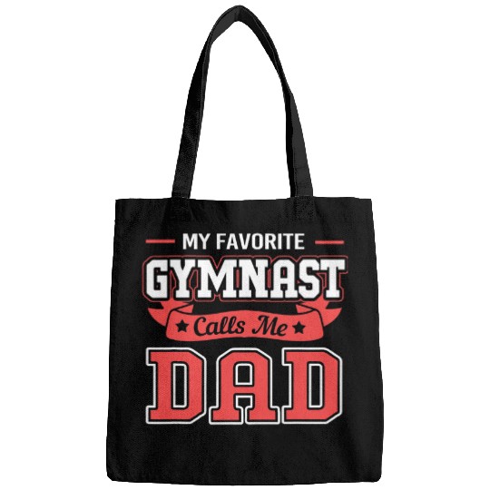 Funny Gymnastics Gymnast Dad For Men Bags