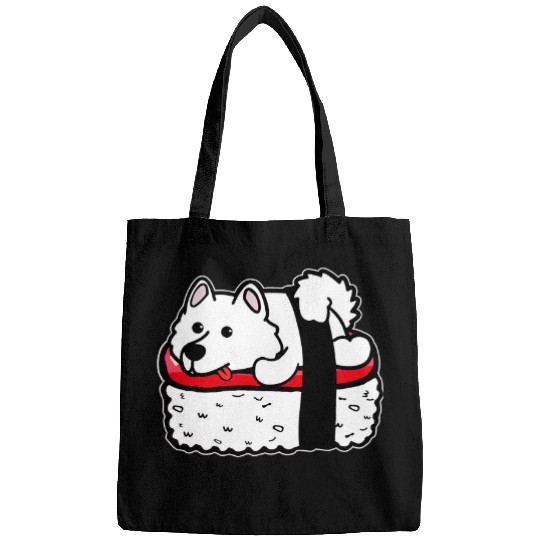 Dog Samoyed Funny Samoyed Sushi Nigiri For Dog Lovers Bags