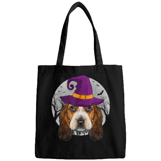 Dog Basset Hound Witch Funny Halloween Dog Lover Costume 91 Bags