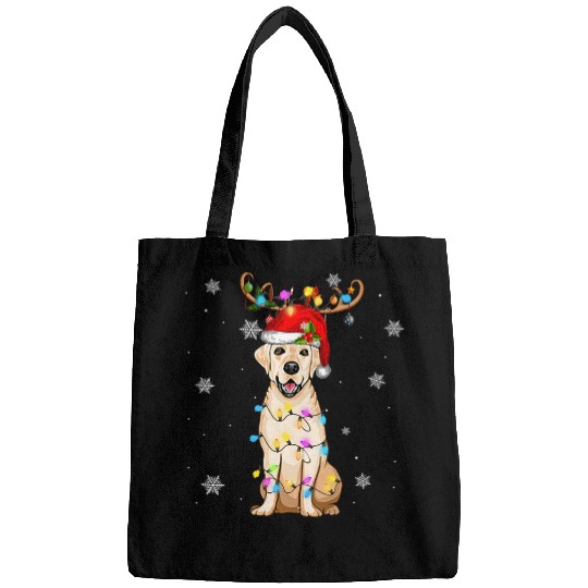 Funny Reindeer Labradoodle Dog Merry Christmas Bags