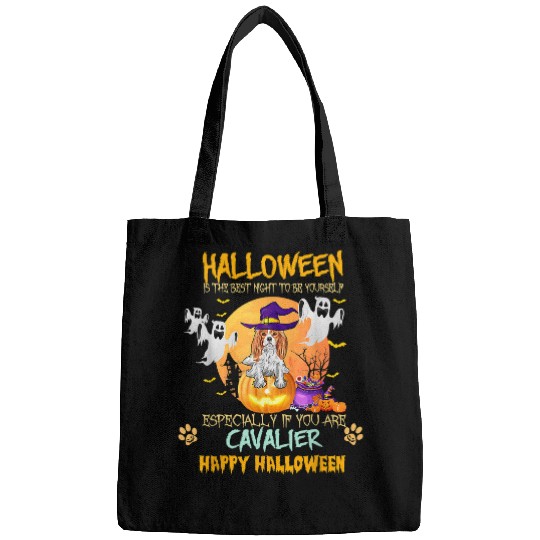 Cavalier Dog Halloween Is The bests Night To Be Yourself 82 Bags
