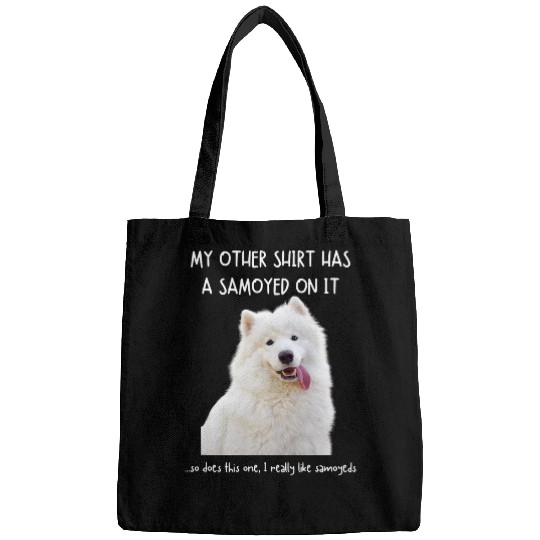 Dog Samoyed Fun Samoyed On It Dog Lovers Adopt Dont Shop 3 Bags