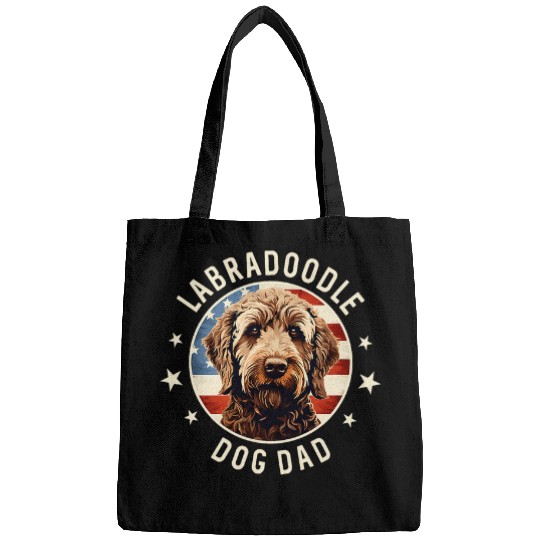 Gifts For Labradoodle Dog Lovers Men Labradoodle Dog Dad Bags