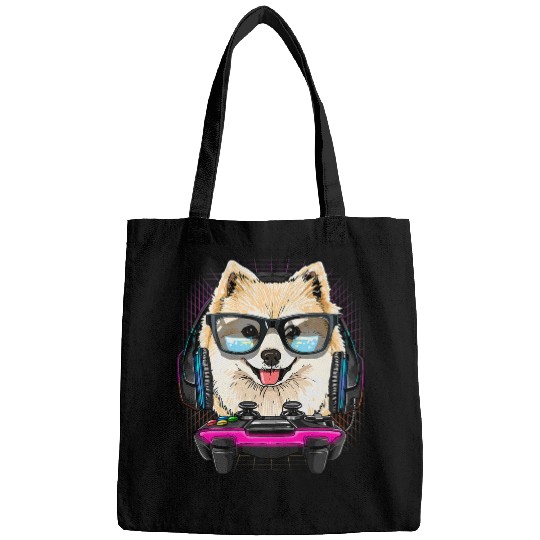 Dog Pomeranian Gaming Pomeranian Video Gamer Player Dog Lover 100 Bags