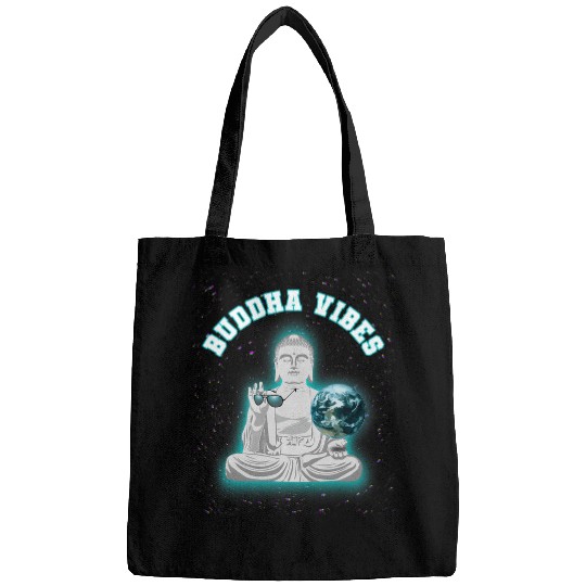 Cool Buddha with Sunglasses for Yoga Fitness Retreats Bags