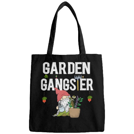 Garden Gangster Gnome Gardener Fun Outside Gardening Bags