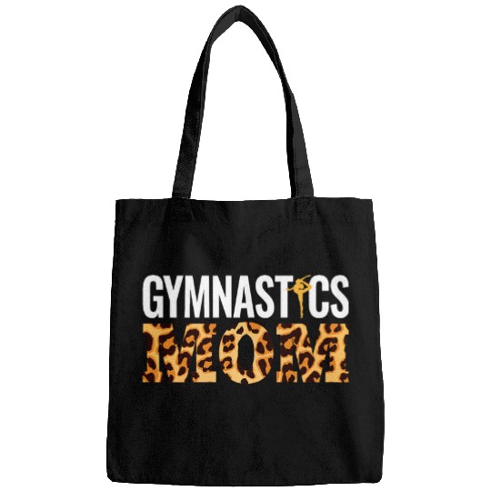 Funny Gymnastics Mom Leopard Graphic For Women Gymnast Bags