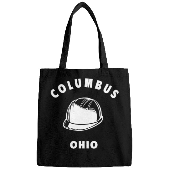 Columbus Ohio Construction Trade Hard Hat Novelty Art Design Bags