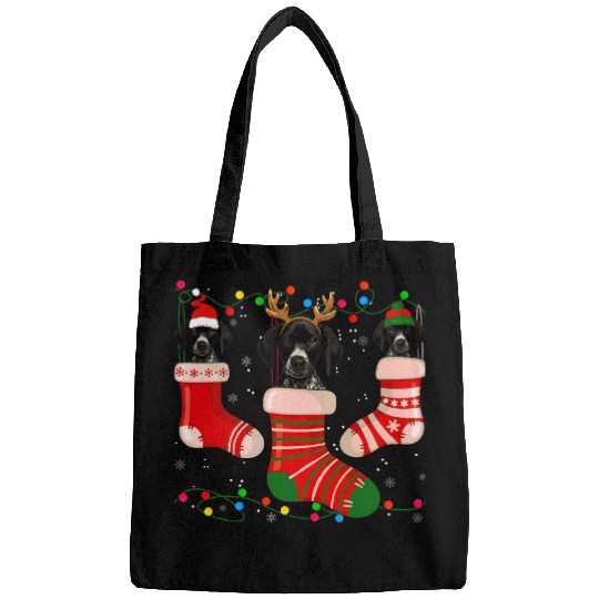 Fun German Shorthaired Stocking Christmas Light Socks Xmas Bags