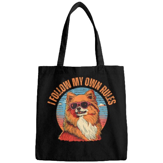 I Follow My Own Rules Pomeranian vintages Classic Cool Bags