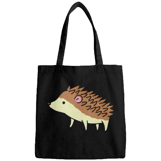 Cute Hedgehog Art Design For All Hedgehog Lovers 3 Bags