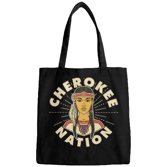 Cherokee Nation Proud Native American Woman Cherokee Blood Bags