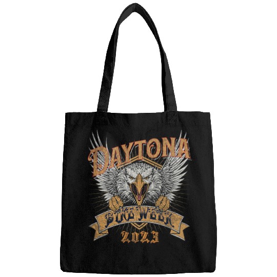 daytona beach bike week eagle art on front 8 Bags
